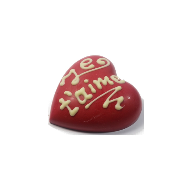 Coeur je t'aime en chocolat