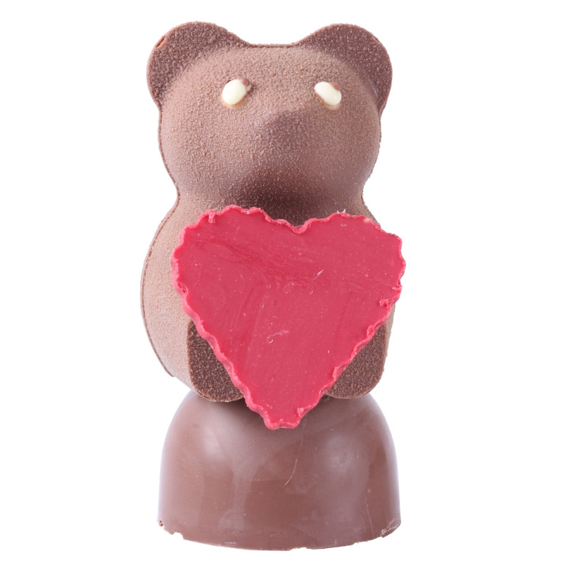 Ourson d'amour en chocolat
