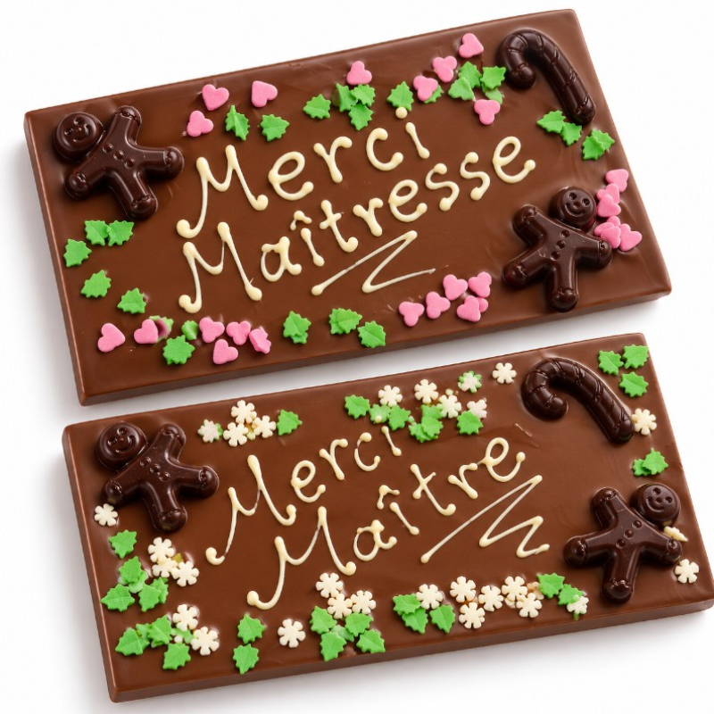 Cartes de voeux chocolat