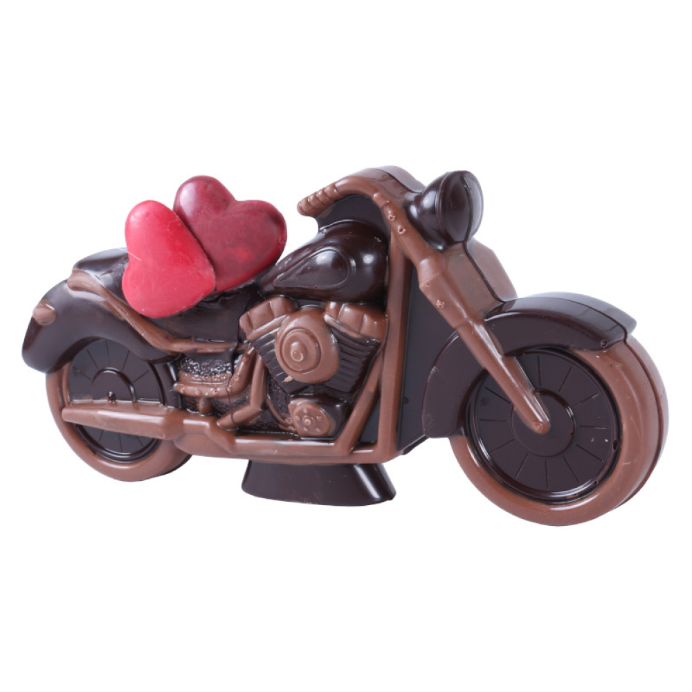 Moto en chocolat