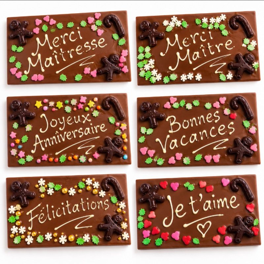 Cartes de voeux chocolat