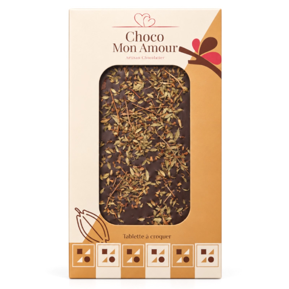 Chocolat noir 72% d'Indonésie à l'huile d'olive niçoise