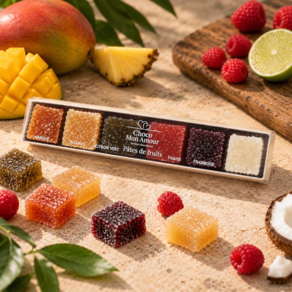Pâtes de fruits artisanales aux saveurs tropicales