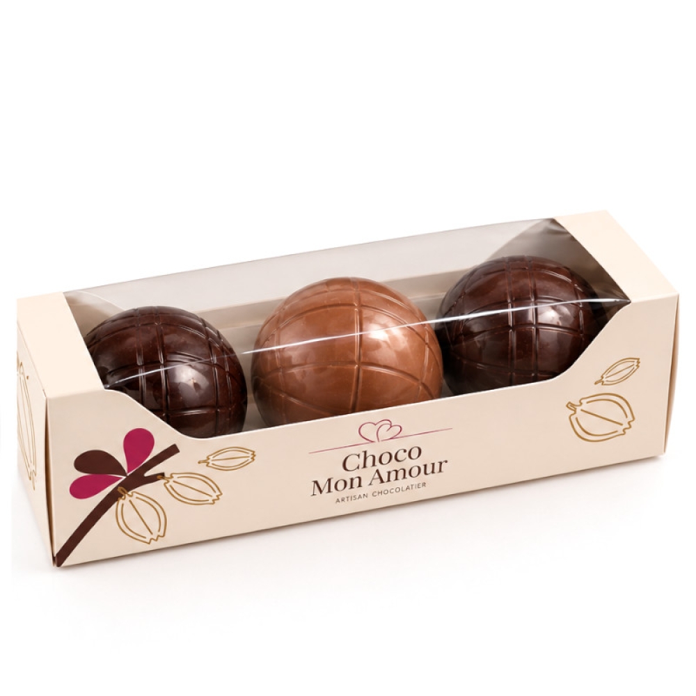 Boules de pétanque en chocolat