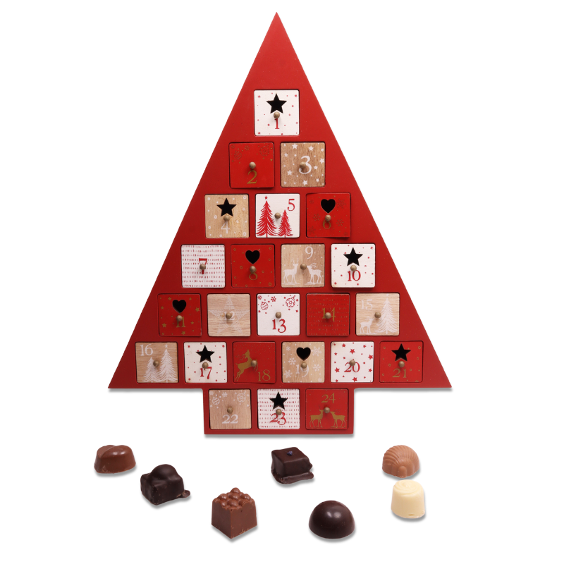 Calendrier de l'avent en bois - Le Sapin Calendrier de l'avent en bois - Le Sapin